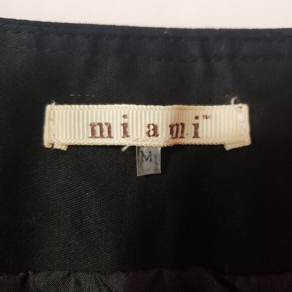 Miami Brand Embroidered Tribal Print Mini Skirt Women’s Medium Black Multicolor - Picture 2 of 16